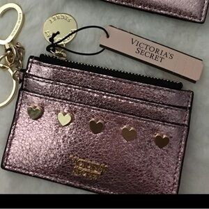 Victoria's Secret Shimmering Pink Key & Card Holder